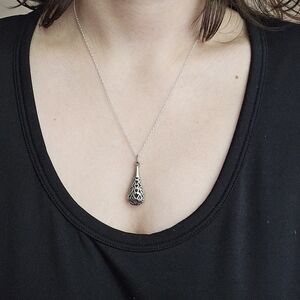 Vintage Silver Ornate Filigree Necklace